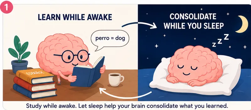 Learning a language while sleeping