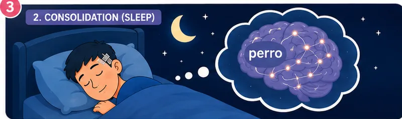 Learning a language while sleeping