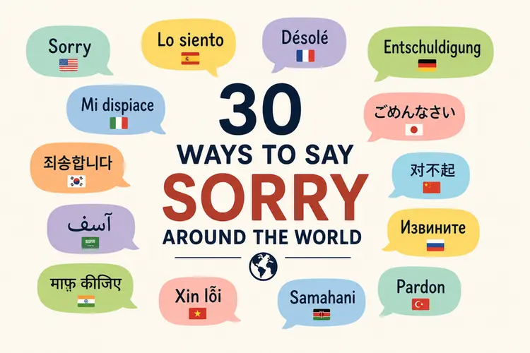 30 Ways to Say Sorry Around the World