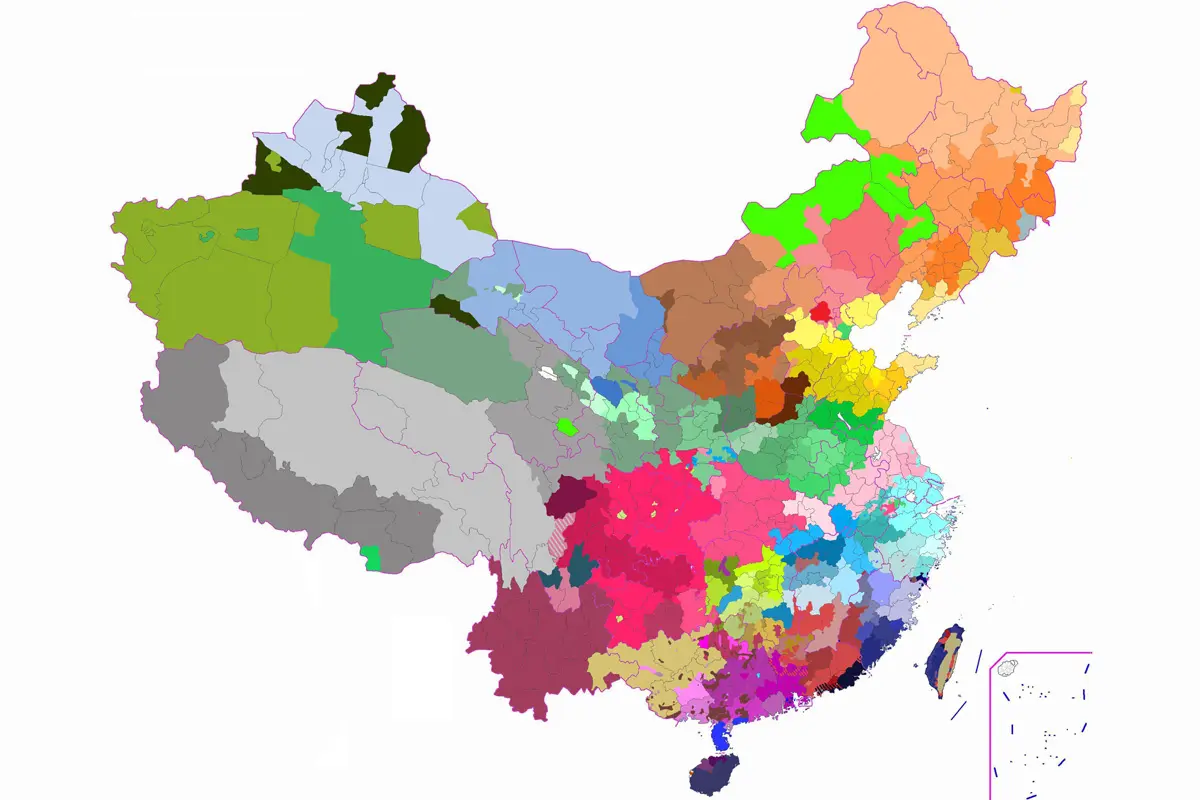 Chinese Dialect Map