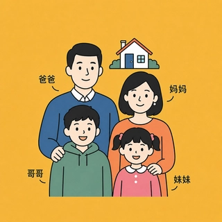 Immediate family in Chinese