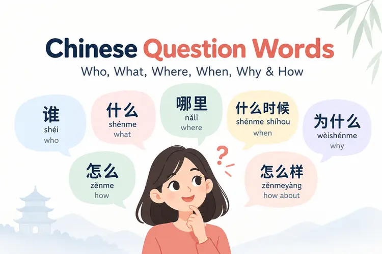 Chinese Question Words: Who, What, Where, When, Why & How