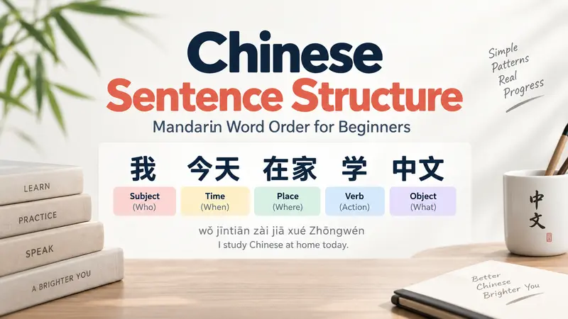 Chinese Sentence Structure: Mandarin Word Order for Beginners