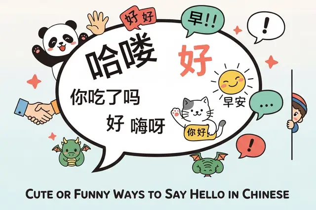 Cute or Funny Ways to Say Hello in Chinese