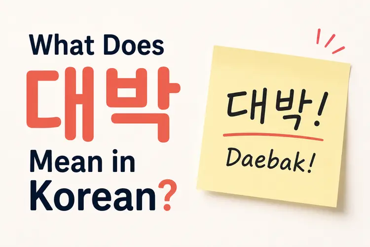 What Does 대박 Mean in Korean?