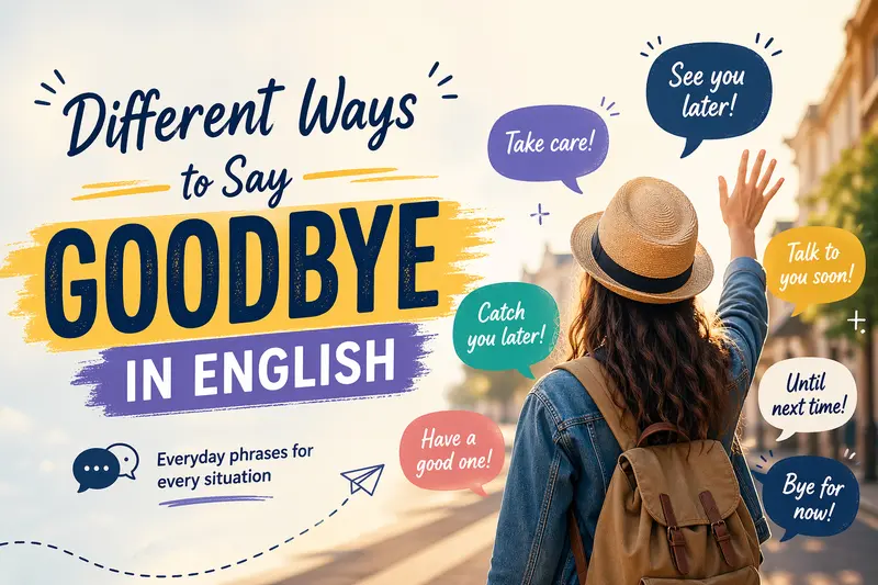 Different ways to say goodbye in English