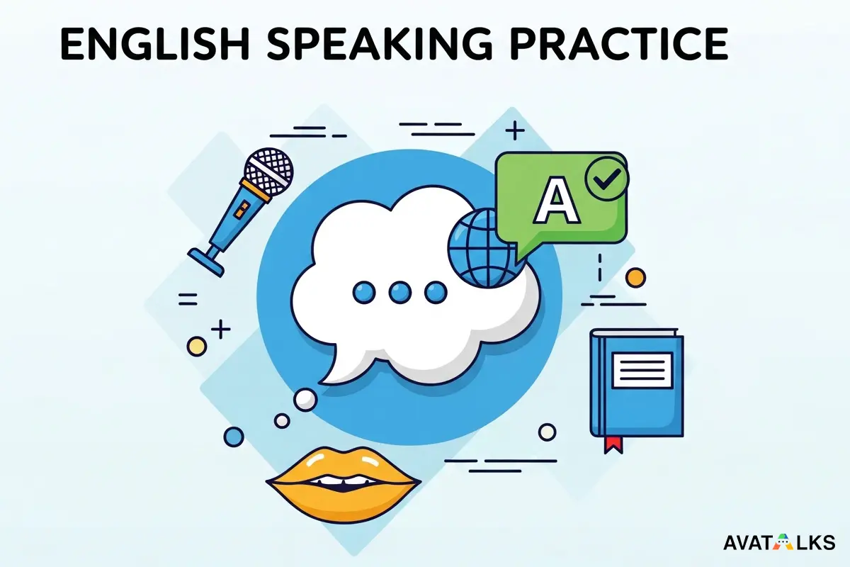 English speaking practice with conversation topics and daily drills