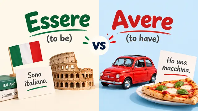 Essere vs Avere in Italian: Conjugations, Examples, and Common Mistakes