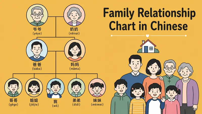 Family Relationship Chart in Chinese