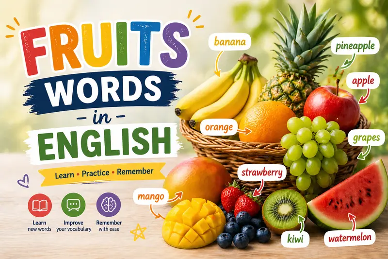 Fruit words in English