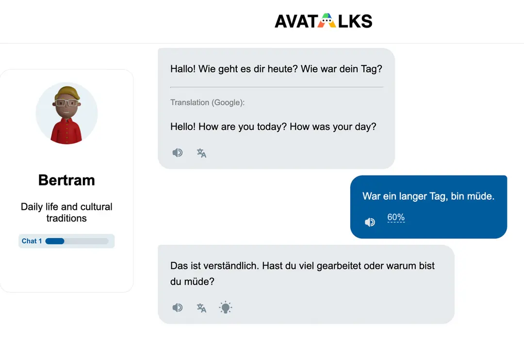 A fun way to do german speaking practice