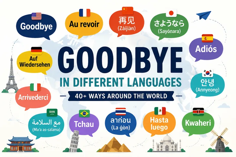 How to say goodbye in different languages around the world