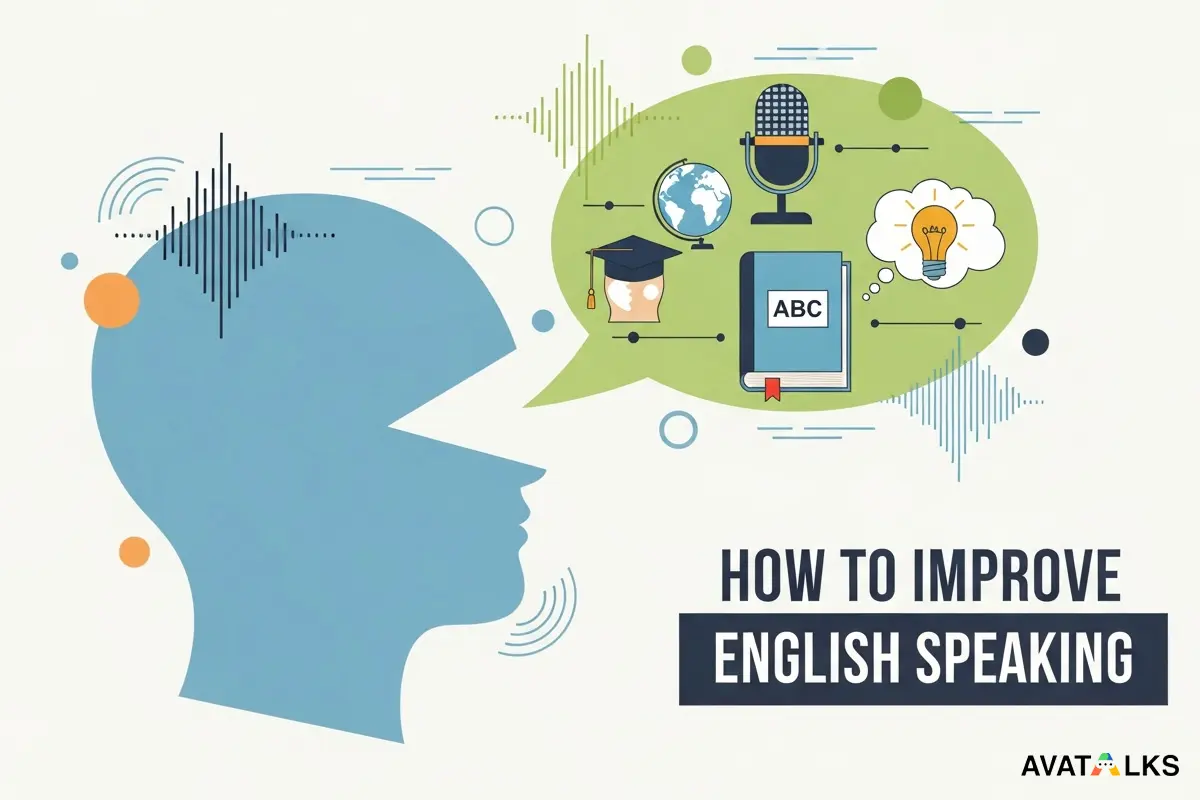 How to improve English speaking without partner at home