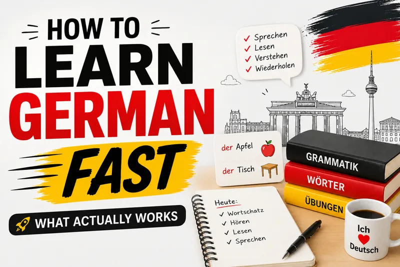 How to Learn German Fast