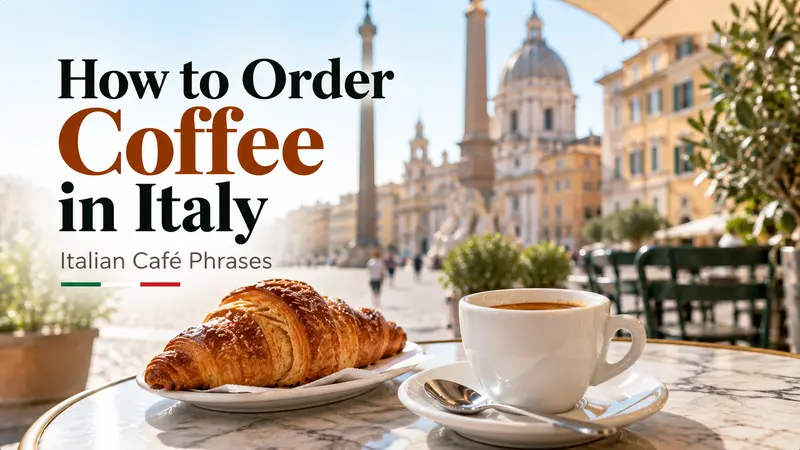 How to order coffee in Italy with useful Italian cafe phrases
