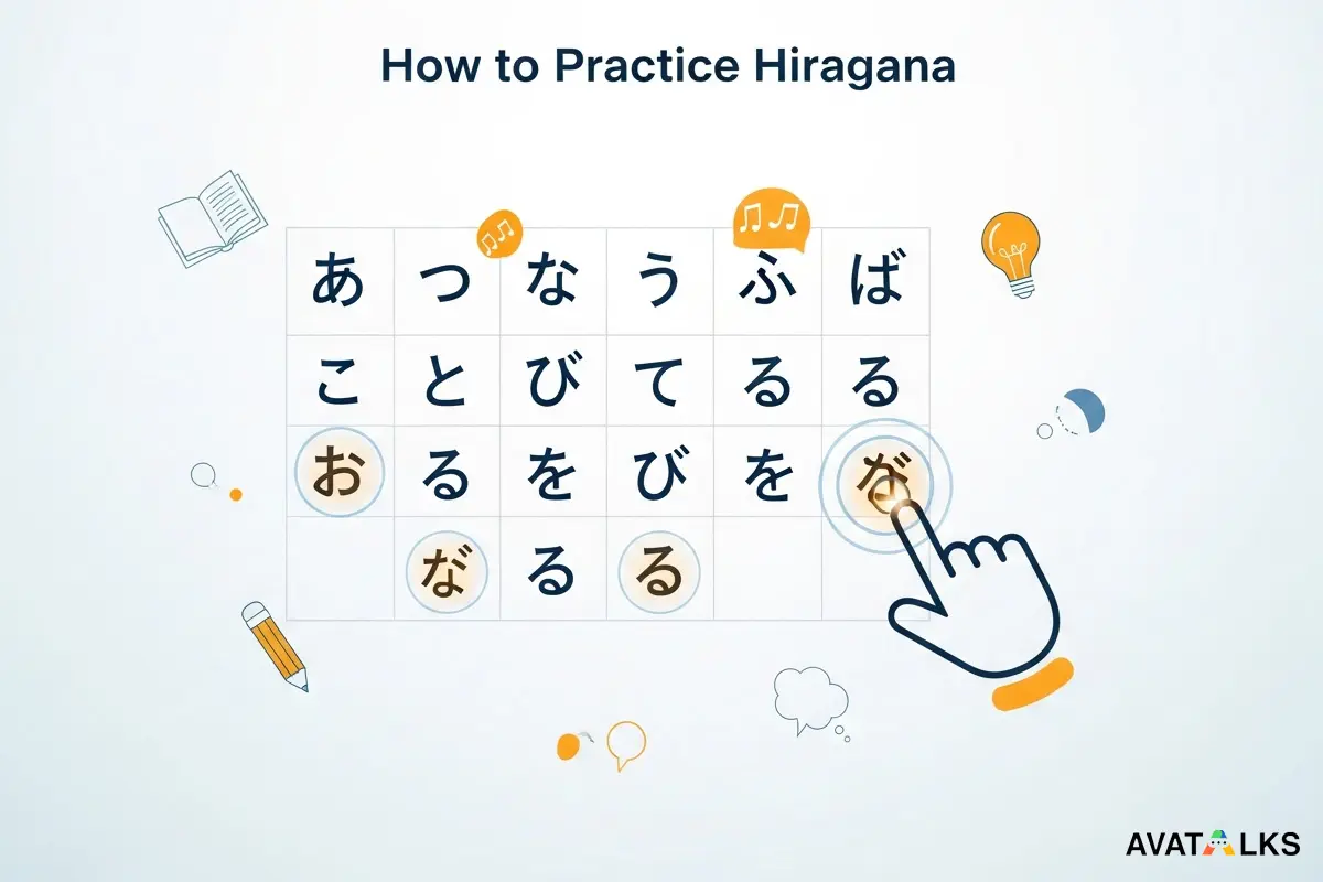 How to practice hiragana