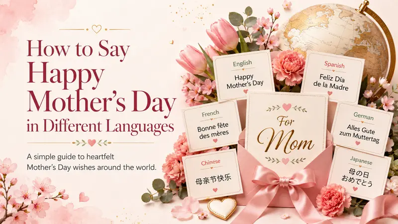How to say Happy Mother's Day in different languages