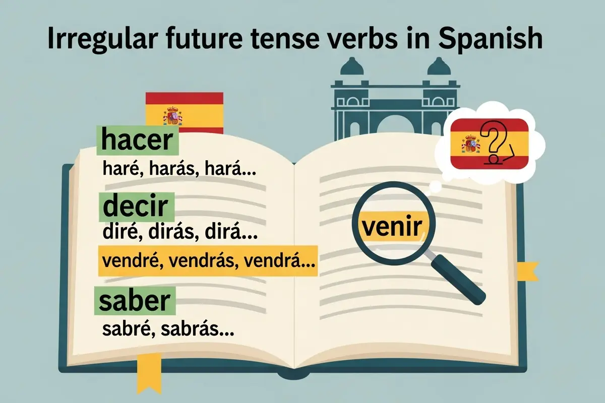 Irregular future tense verbs in Spanish