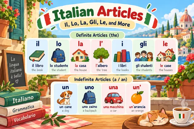 Italian Articles Explained: Il, Lo, La, Gli, Le, and More