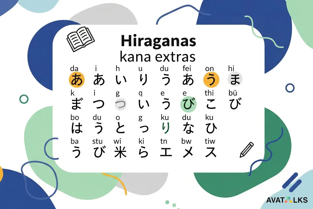 Kana extras after hiragana
