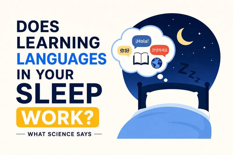 Learning a language while sleeping