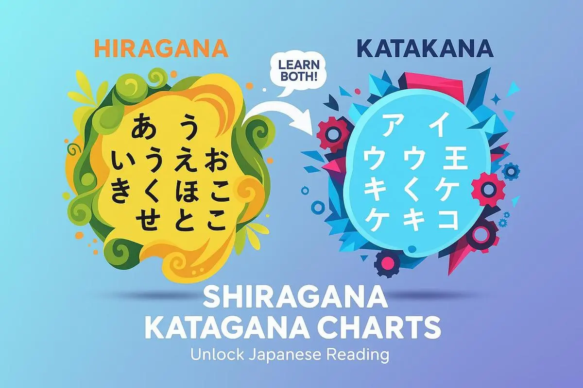 Shiragana Katakana Charts - Full Guide