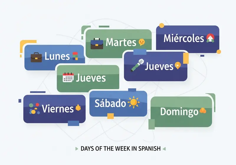 Days of the week in Spanish with examples