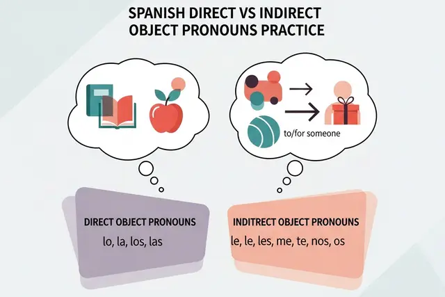 Spanish Direct vs Indirect Object Pronouns Practice
