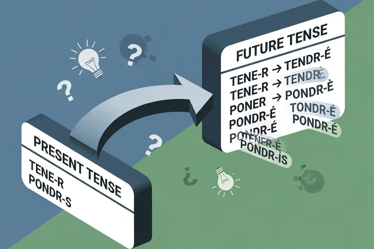 Spanish future tense stem changing rules