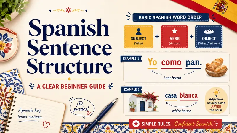 Spanish sentence structure guide
