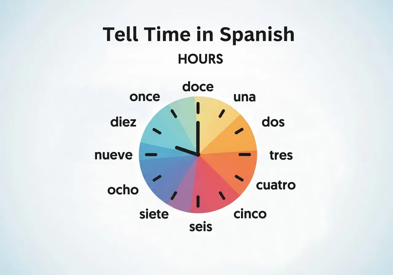 How to tell time in Spanish for hours