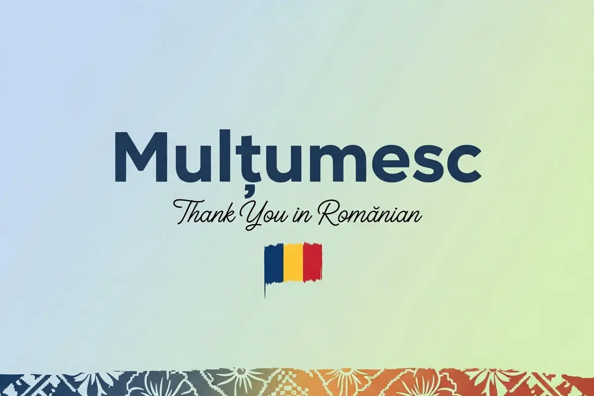 Thank You in Romanian Language