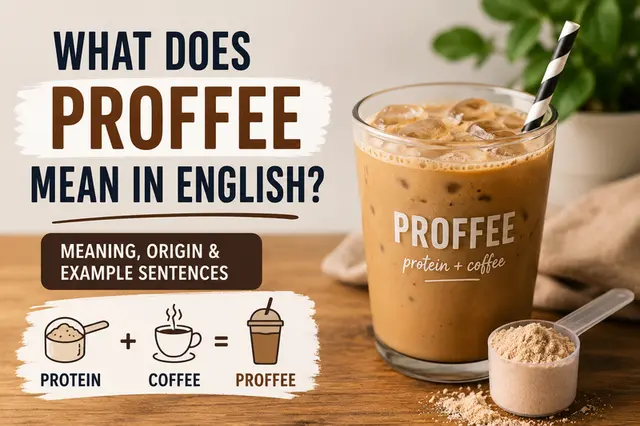What Does Proffee Mean in English?
